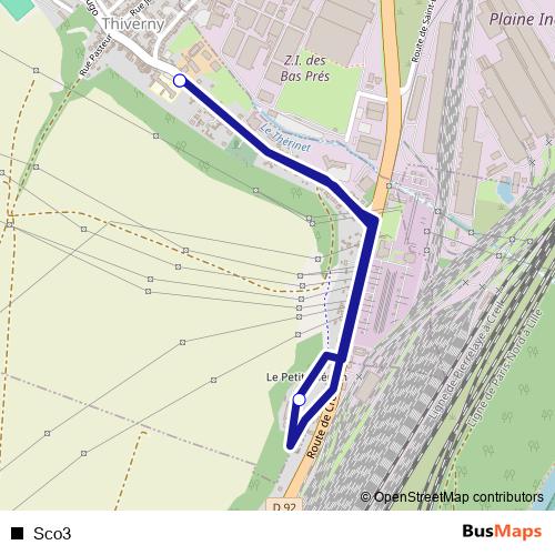 Sco3 bus Line Map