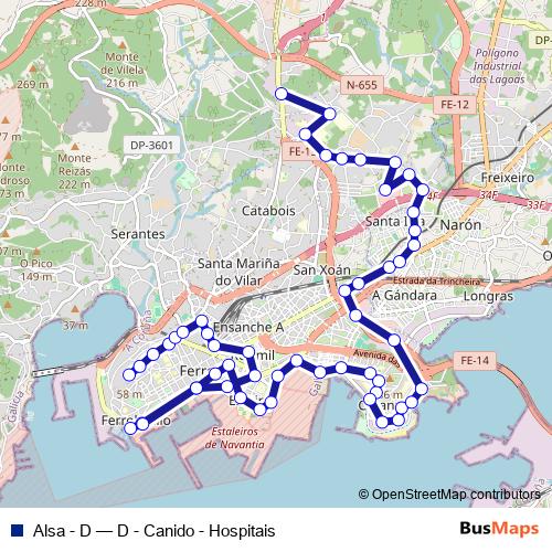 Alsa - D bus Line Map