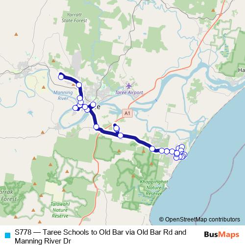 S778 bus Line Map