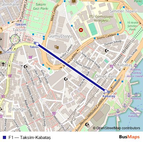 F1 funicular Line Map
