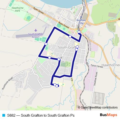 S682 bus Line Map