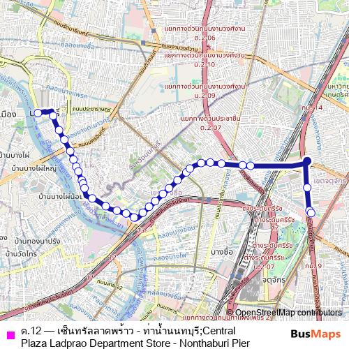 ต.12 bus Line Map