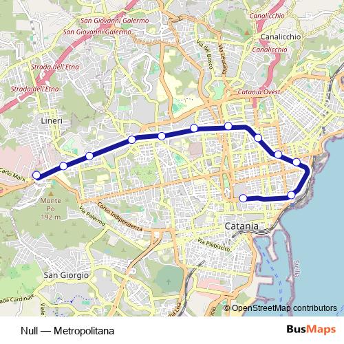 Null bus Line Map
