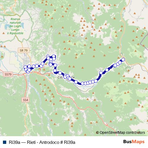 Ri39a bus Line Map