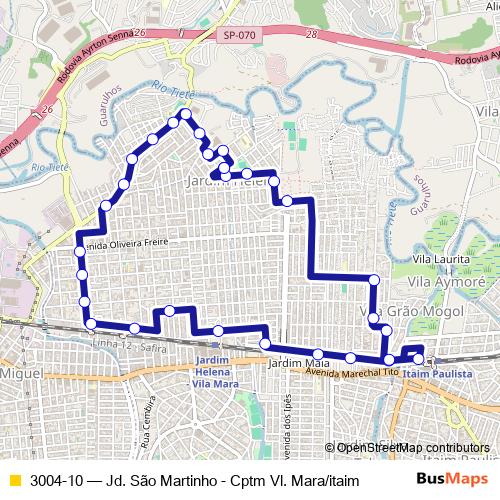 3004-10 bus Line Map