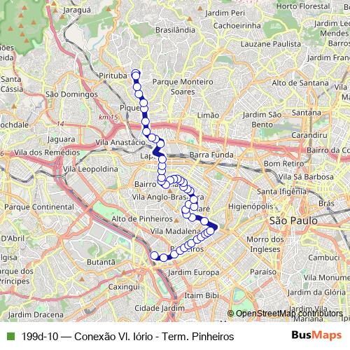 199d-10 bus Line Map