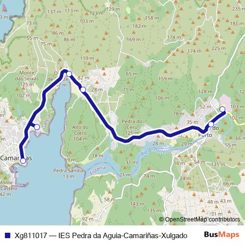 Xg811017 bus Line Map
