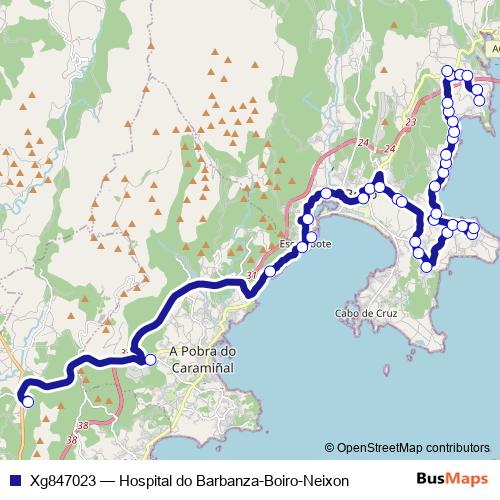 Xg847023 bus Line Map