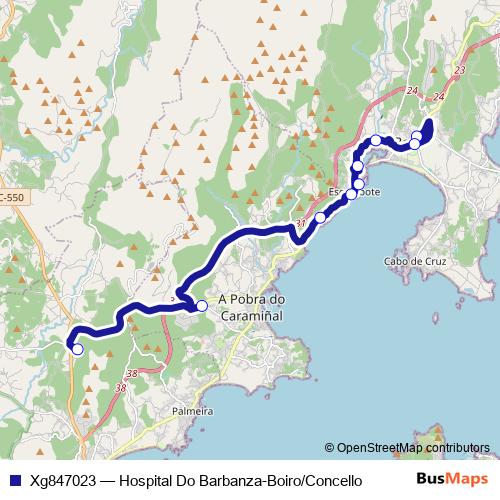 Xg847023 bus Line Map