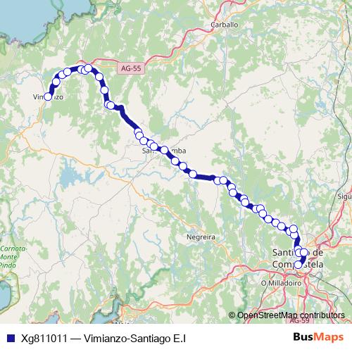 Xg811011 bus Line Map