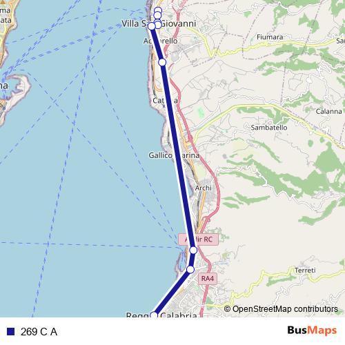 269 C A bus Line Map