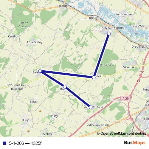 5-1-206 bus Line Map