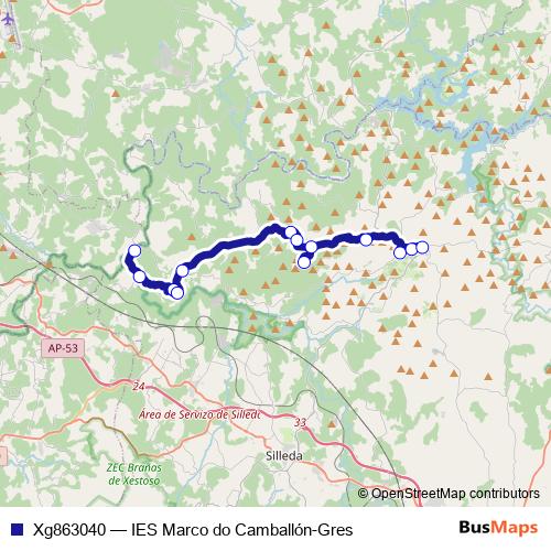 Xg863040 bus Line Map