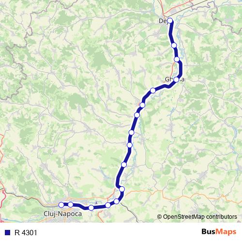R 4301 rail Line Map