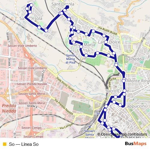 So bus Line Map