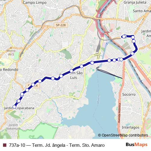 737a-10 bus Line Map