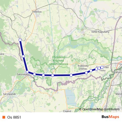 Os 8851 rail Line Map