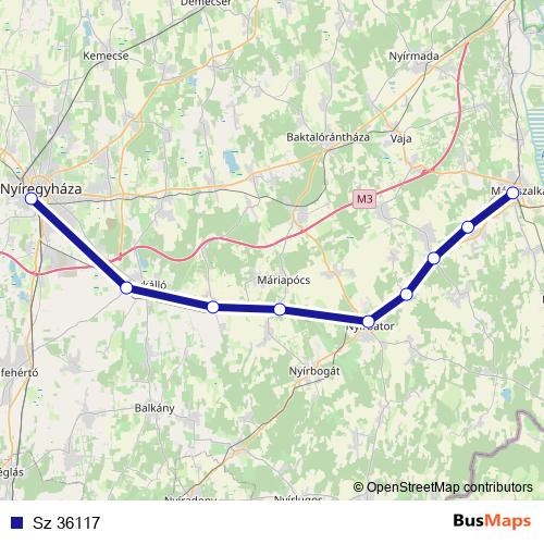 Sz 36117 rail Line Map