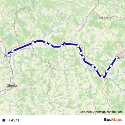 R 4371 rail Line Map