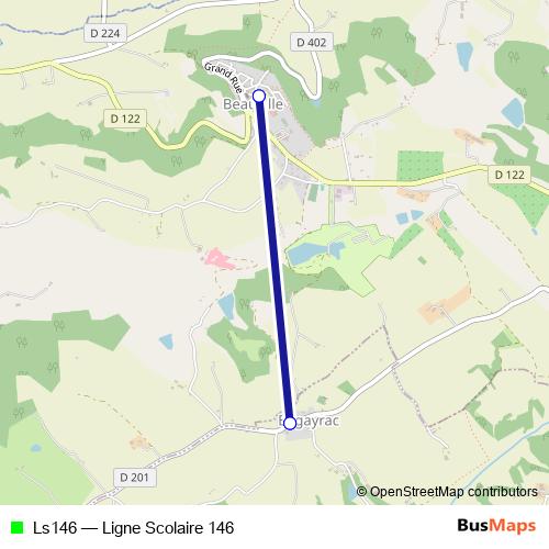 Ls146 bus Line Map