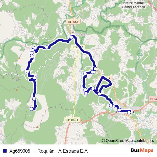Xg659005 bus Line Map