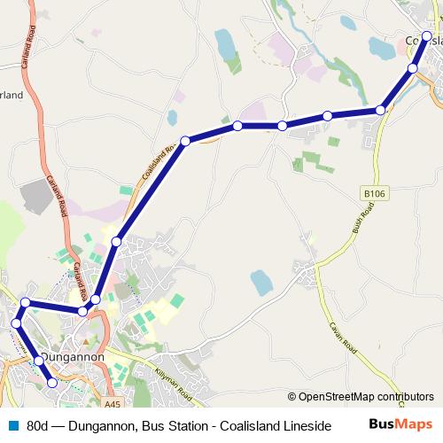 80d bus Line Map