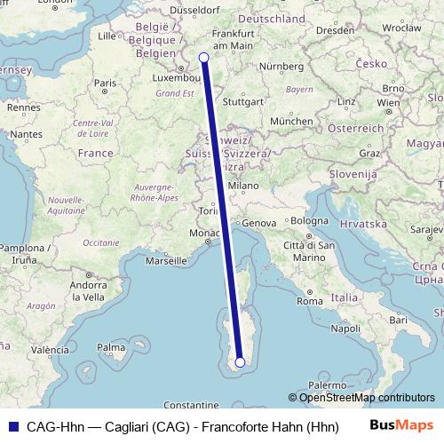 CAG-Hhn air Line Map