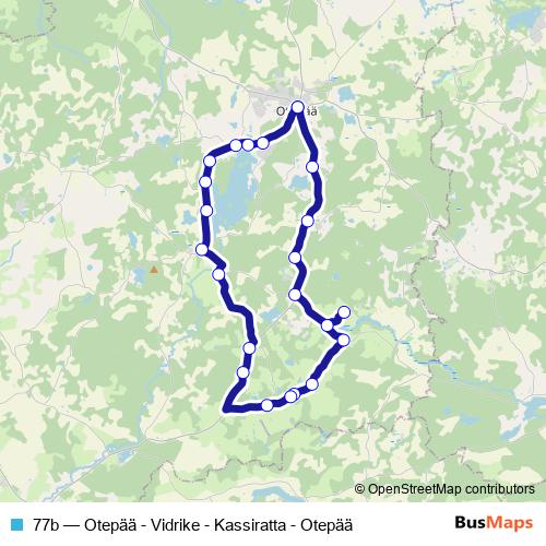 77b bus Line Map