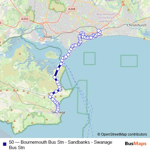 50 bus Line Map