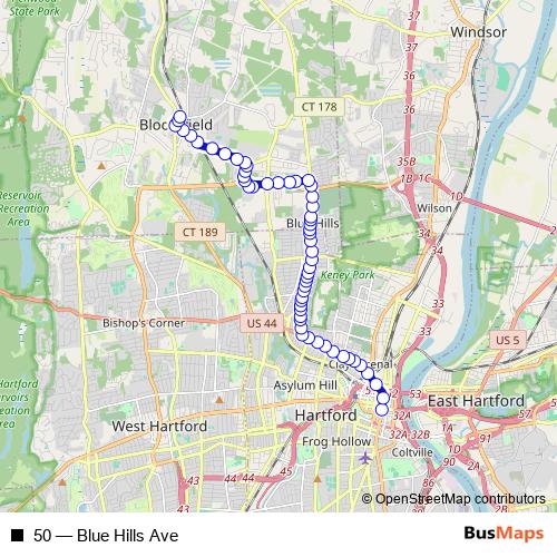 50 bus Line Map