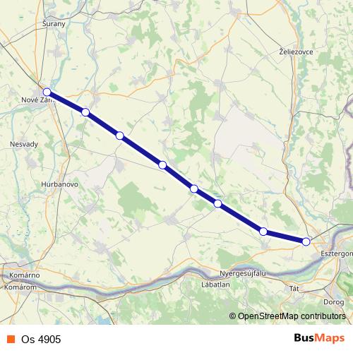 Os 4905 rail Line Map