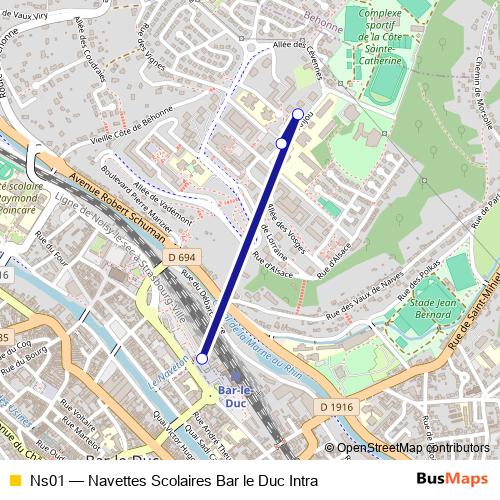Ns01 bus Line Map