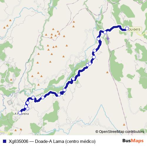 Xg835006 bus Line Map