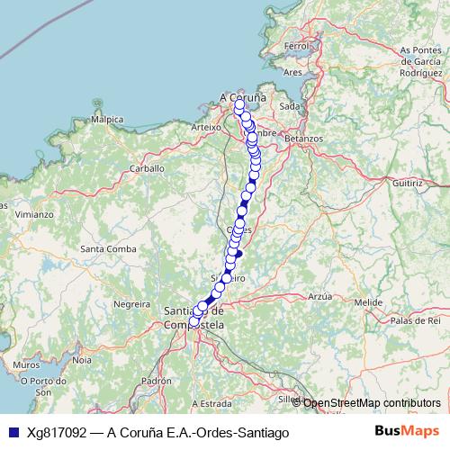 Xg817092 bus Line Map