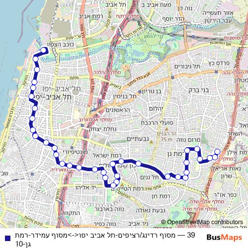 39 bus Line Map