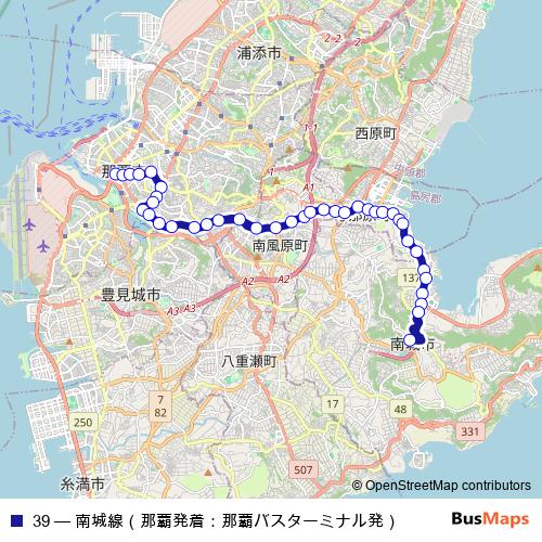 39 bus Line Map