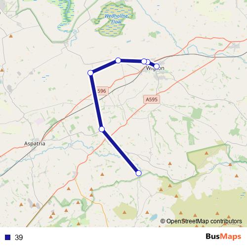 39 bus Line Map