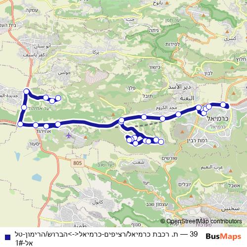 39 bus Line Map