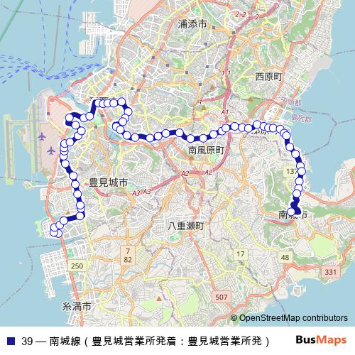 39 bus Line Map