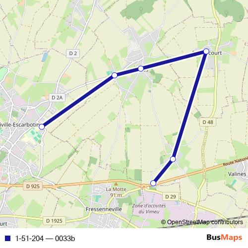 1-51-204 bus Line Map