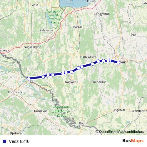 Vesz 8216 rail Line Map
