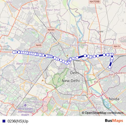 0236(NS)Up bus Line Map