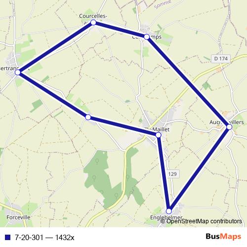 7-20-301 bus Line Map