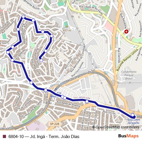 6804-10 bus Line Map