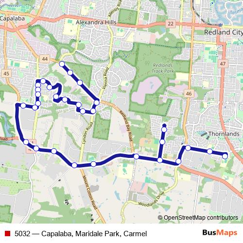 5032 bus Line Map
