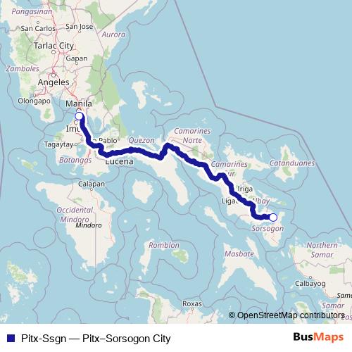 Pitx-Ssgn bus Line Map