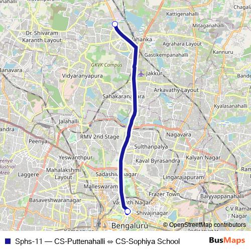 Sphs-11 bus Line Map
