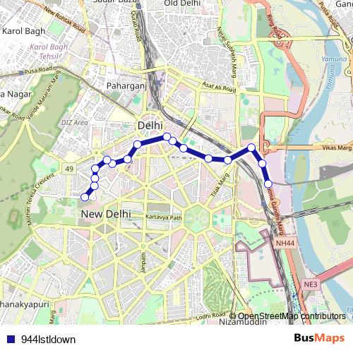 944lstldown bus Line Map