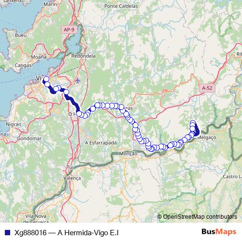 Xg888016 bus Line Map
