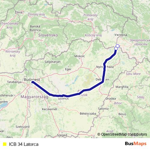 ICB 34 Latorca bus Line Map